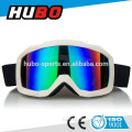 Eyewear factory snow white PC anti fog lens adult size dual lens skiing goggle